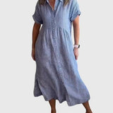 שמלת חולצה מפוספסת של אביטל