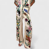 Aviva Satin Wide-leg Pants