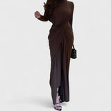 שמלת מקסי אסימטרית של ליאור