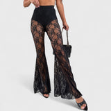 מכנסי ליאת פרחוניים נמתחים