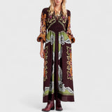 Aviva Blossom V-Neck Maxi Dress