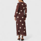 שמלת מקסי עם נקודות של מיריט