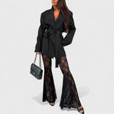 מכנסי ליאת פרחוניים נמתחים