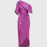 שמלת מקסי עם רוכסן סאטן של אביבה