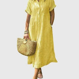 שמלת חולצה מפוספסת של אביטל