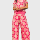 Michal Swirl Dot Slit Pants