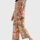 מכנסי אורלי עם גווני צבע אתניים