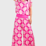 Michal Swirl Dot Slit Pants