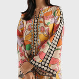 מכנסי אורלי עם גווני צבע אתניים