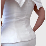 סט פשתן לבן של נגה