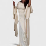 שמלת מקסי עם שרוולים קפלים של Shir