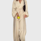 מכנסי רומי אלסטיים רחבים