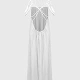 מקסי פשתן עטופה