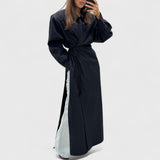 שמלת מקסי עם שסע של לני מכותנה