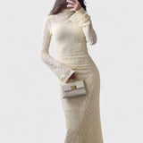 שמלת מקסי תחרה יארה