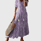 שמלת קיץ עם צווארון וי של דנה