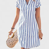 שמלת מידי מפוספסת של ליאורה