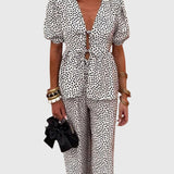 מכנסיים פרחוניים רחבים של ליאור