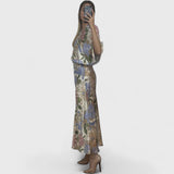 Dafna Satin Floral Shirt