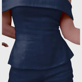 סט פשתן לבן של נגה