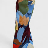 חצאית עם דוגמה גיאומטרית מופשטת