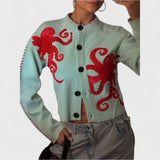 Gal Octopus Knit Cardigan