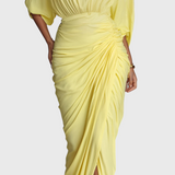 שמלת מקסי צהובה של ליה