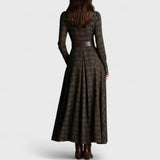 שמלה ארוכה משובצת של טליה