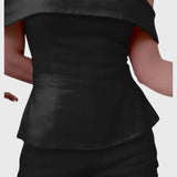 סט פשתן לבן של נגה