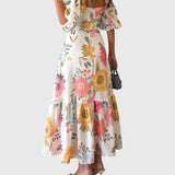 שמלת מידי עם שרוולים של הדס