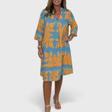 שמלת אביב זוהרת של יעל