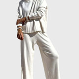 מכנסי סריגה רחבים של נועה