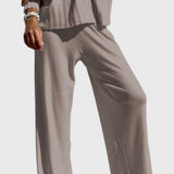 מכנסי סריגה רחבים של נועה