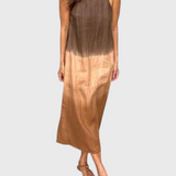 שמלת מידי עם הדפס כרמל