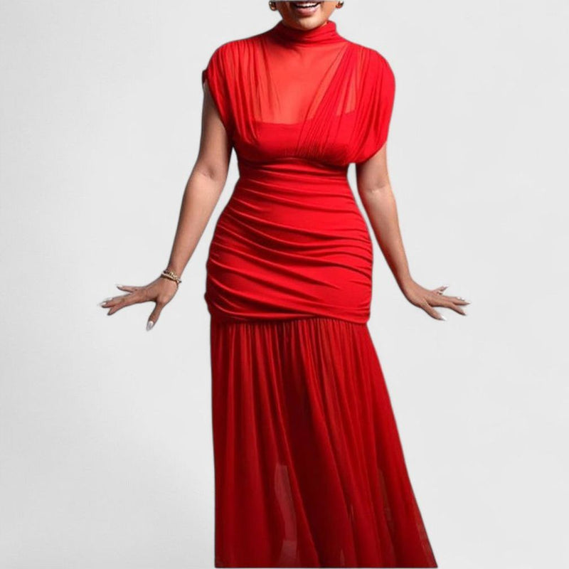 שמלת סריג בצבע חום של טליה