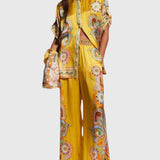 מכנסי סאטן גדולים בגזרה קשיו