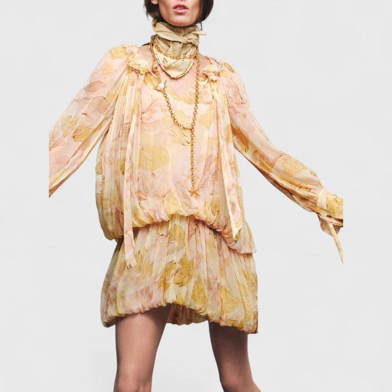 שמלת מיני פרפר של שני