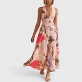 שמלת מקסי פרחונית מפשתן של טליה