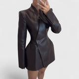 Dina Leather Blazer
