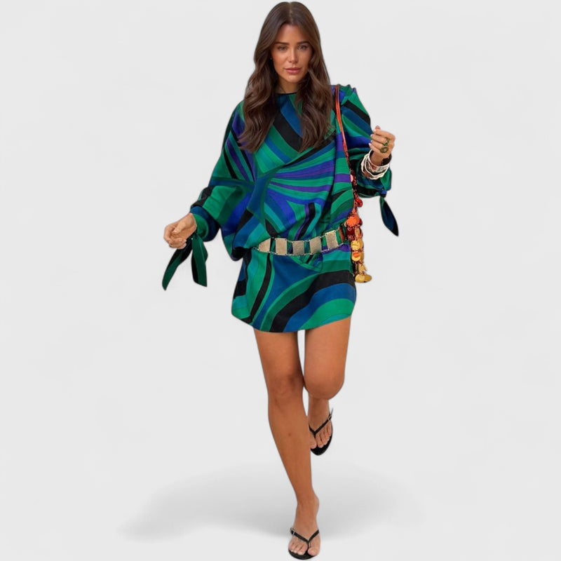 שמלת מיני אבסטרקטית של ליאל