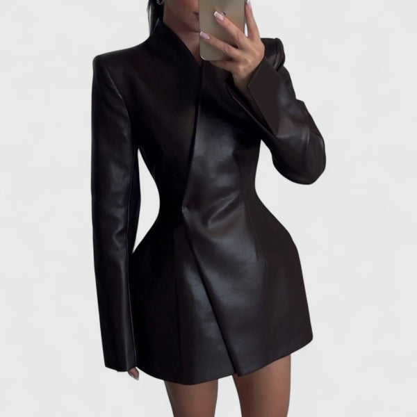 Dina Leather Blazer
