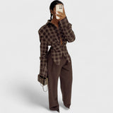 חולצת משובצת תמר