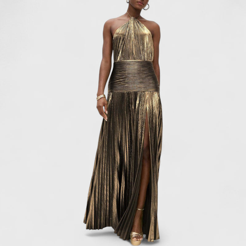 שמלת מקסי מטאלית של מאיה