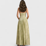 שמלת מקסי ללא כתפיות של רינה