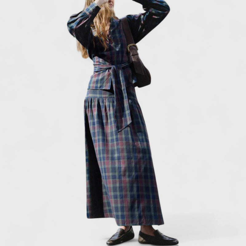 סט חגורת קשירה משובצת של טליה