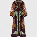 Aviva Blossom V-Neck Maxi Dress