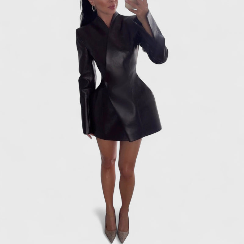 Dina Leather Blazer