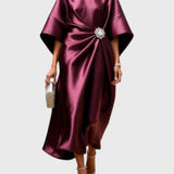 שמלת סאטן מנצנצת של שירה