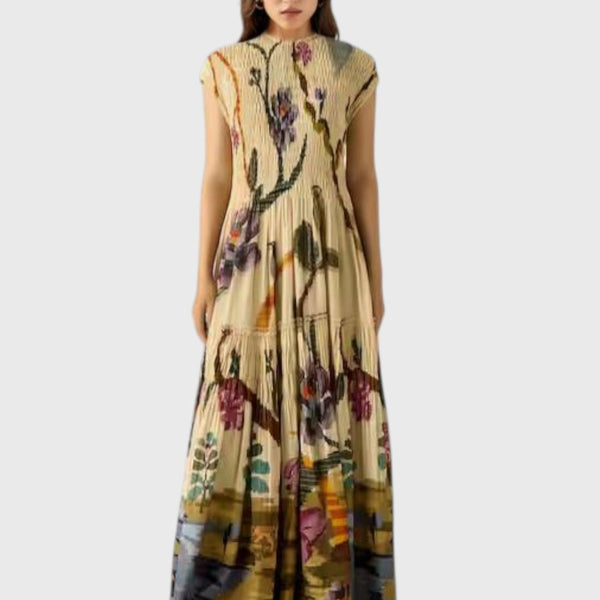 שמלת מקסי קפלים רבקה