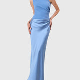 שמלת מקסי עם כתף אחת של גל